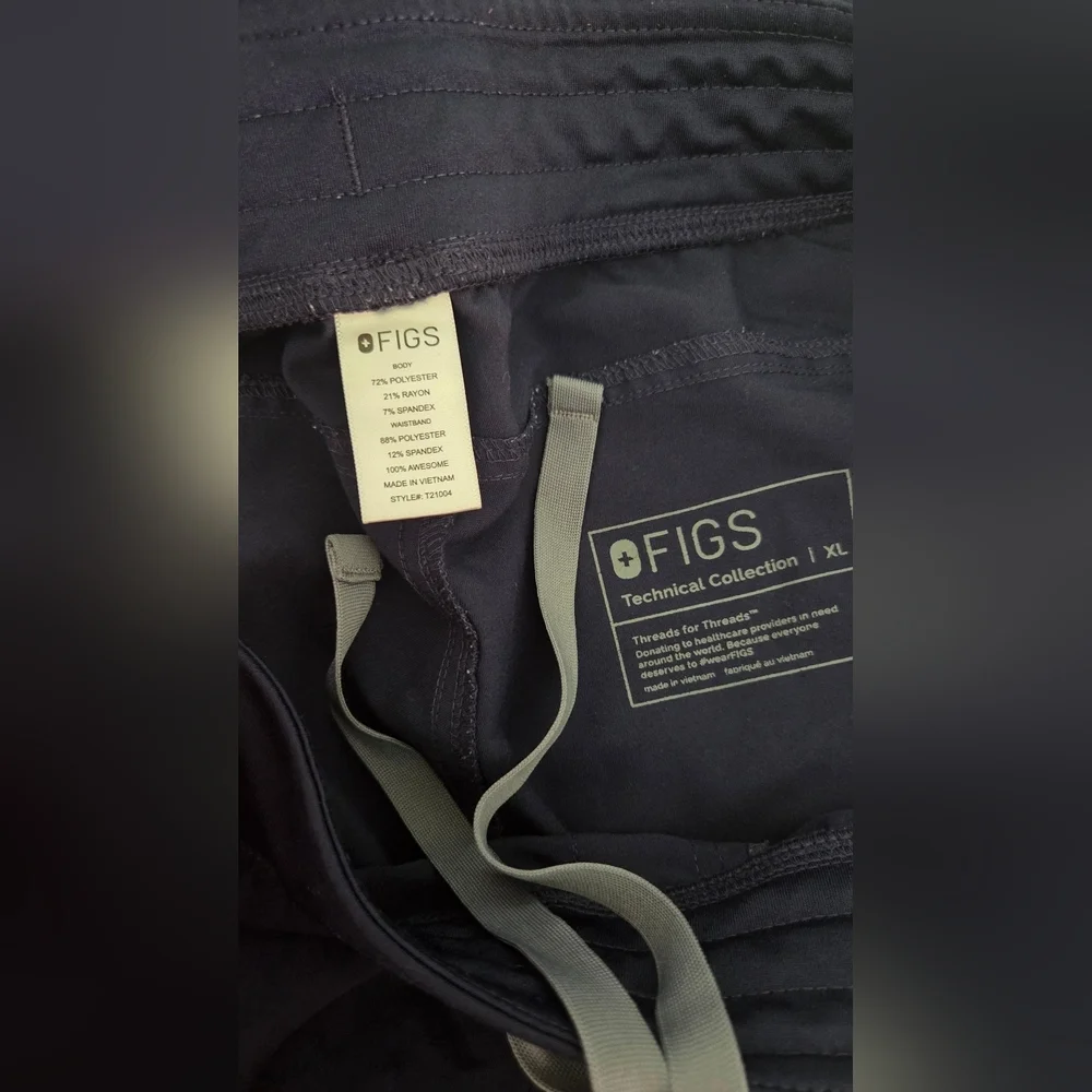 Figs‎ Technical Collection Mens Navy Scrubs Side Pockets XL 30